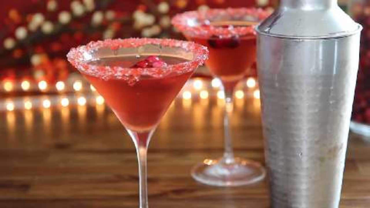 Cran-Raspberry Martini