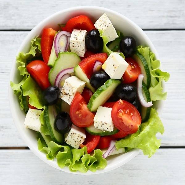 GREEK SALAD WITH MEAT