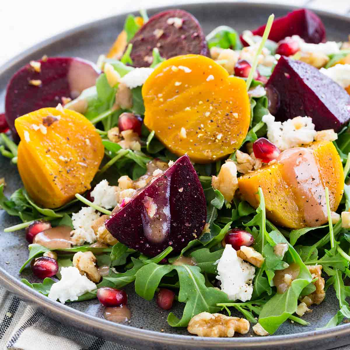 Beet salad with goat cheese