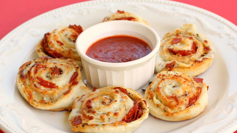 Pizza Buns Filled with spicy sausage