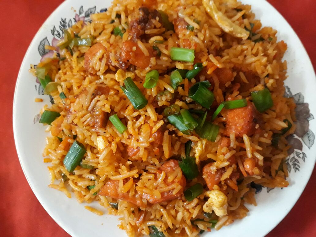 Schezwan Chicken Rice Recipe