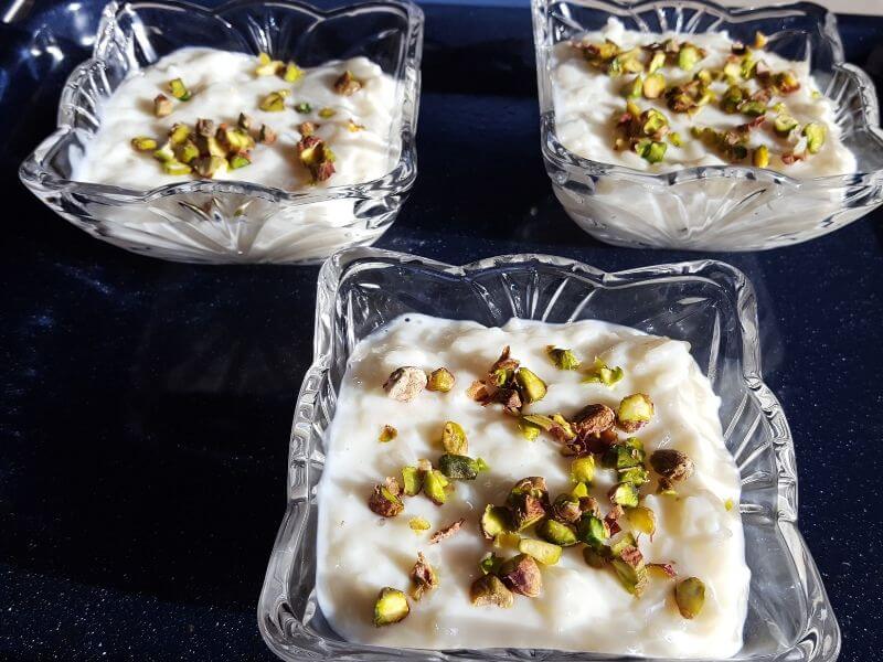 Lebanese Rice Pudding With Pistachio – Riz B Haleeb – Kheer
